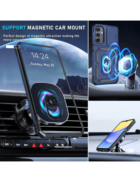 Funda Janmitta para Galaxy A15 5G con Soporte y Protector