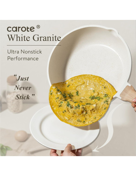 Juego de 14 Piezas de Ollas y Sartenes CAROTE Antiadherentes