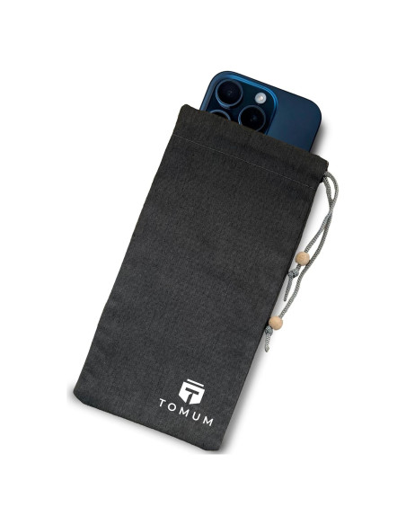 Funda Anti EMF TOMUM para Smartphone - Bolsa Negra 20cm