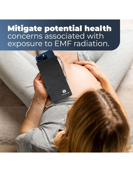 Funda Anti EMF TOMUM para Smartphone - Bolsa Negra 20cm
