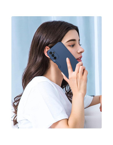 Funda FNTCASE para Samsung Galaxy A14 5G - Silicona Azul