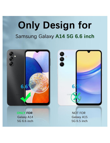 Funda FNTCASE para Samsung Galaxy A14 5G - Silicona Azul