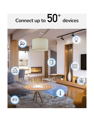 Cudy Enrutador WiFi Doble Banda AC1200 WR1200 4 en 1