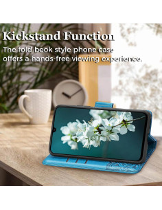 Funda billetera Samsung Galaxy A14 5G cuero PU mariposa 2