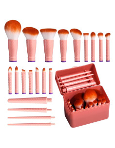 Conjunto de Brochas de Maquillaje BS-MALL 16 Piezas Ecológico