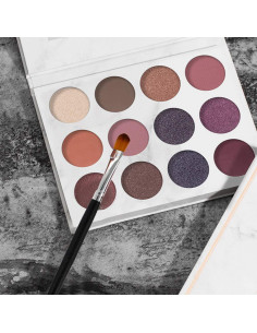 Juego de Pinceles de Maquillaje Pimoys 20 Pcs Profesional Rojo 2