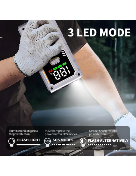 Arrancador de Batería WHZOHCAR R02 5000A 12V Carga Rápida Arrancador de Batería WHZOHCAR R02 5000A 12V Carga Rápida