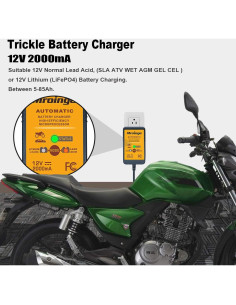 Cargador de Batería Mroinge MBC022 12V 2A Automático 2
