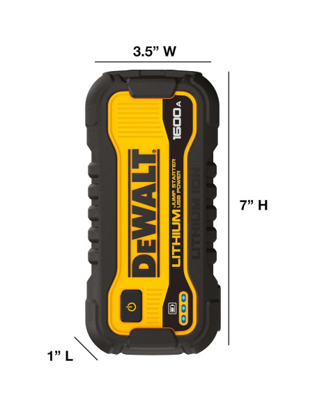 Arrancador DeWalt DXAELJ16 1600A Batería USB Portátil