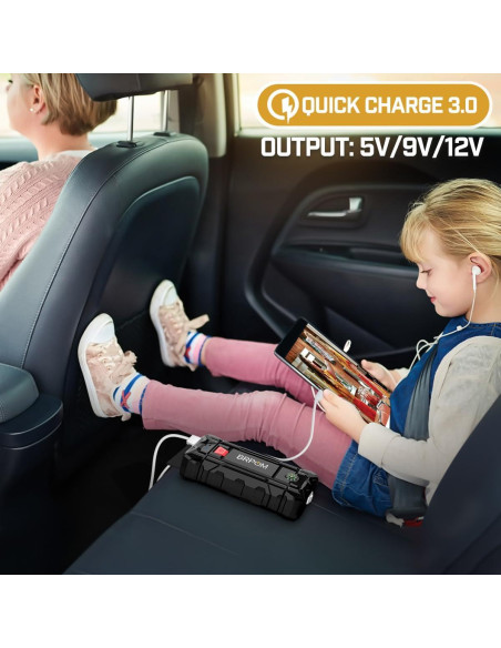 Arrancador de Salto BRPOM BM1500 4000A 15800mAh 12V