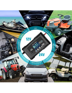 Cargador de Batería Inteligente ZHIHIUI 12V 20A 24V 10A 2