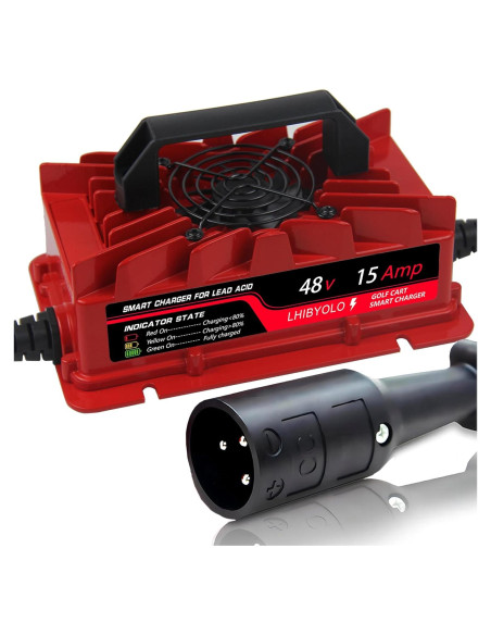 Cargador de Baterías Golf 48V LHIBYOLO 15Amp IP67 Cargador de Baterías Golf 48V LHIBYOLO 15Amp IP67
