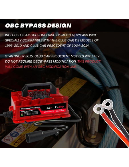 Cargador de Baterías Golf 48V LHIBYOLO 15Amp IP67 Cargador de Baterías Golf 48V LHIBYOLO 15Amp IP67