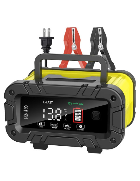 Cargador E-FAST 20A 12/24V Automático para Baterías Cargador E-FAST 20A 12/24V Automático para Baterías