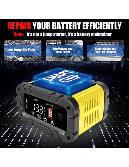 Cargador E-FAST 20A 12/24V Automático para Baterías Cargador E-FAST 20A 12/24V Automático para Baterías