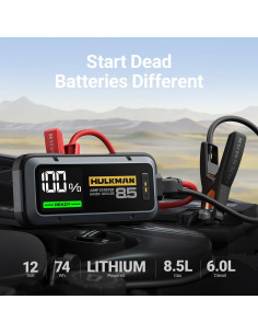 Hulkman Alpha 85, 2000A, Arrancador de Baterías 12V 2