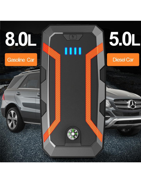 Arrancador Portátil GEHOPOW A2 1500A + Compresor 150PSI