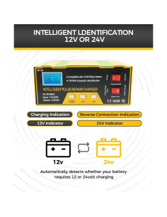 Cargador de Batería UBOG 12V Automático con Reparación 2