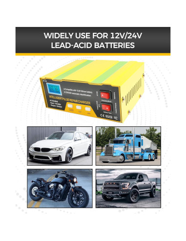 Cargador de Batería UBOG 12V Automático con Reparación