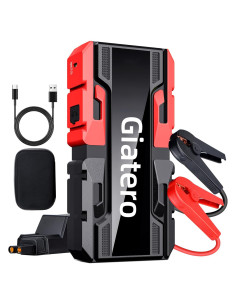 Arrancador de Coche Giatero 4000A 12V con Linterna LED