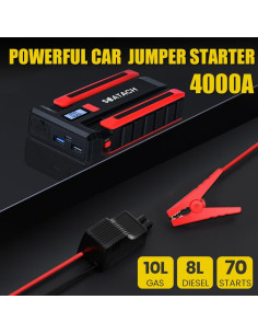 Arrancador de Batería Scatach 002 4000A 12V Portátil 2