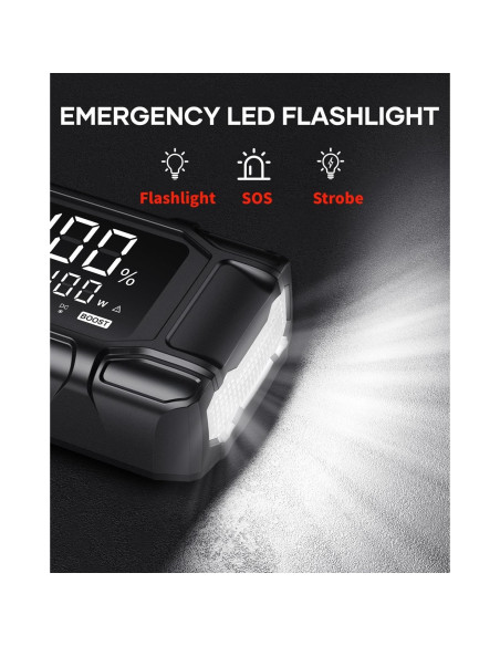 Arrancador de Batería FLYLINKTECH BD10 8000A 26800mAh 12V