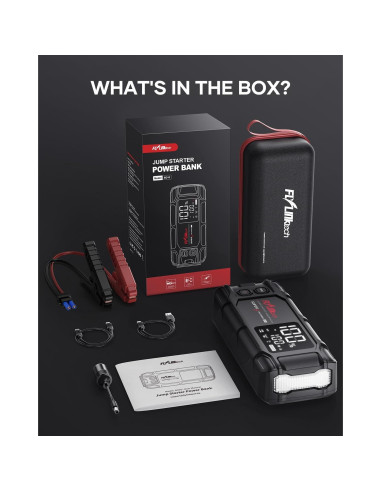 Arrancador de Batería FLYLINKTECH BD10 8000A 26800mAh 12V