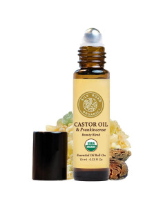 Aceite de Ricino Orgánico Silk Road 10ml + Incienso Roll On Ojos