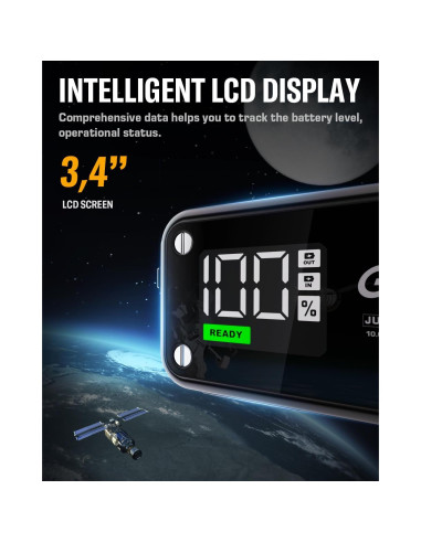 Arrancador de Salto GIMFOOM S4000 4000A 12V Pantalla LCD