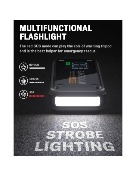 Arrancador de Salto GIMFOOM S4000 4000A 12V Pantalla LCD