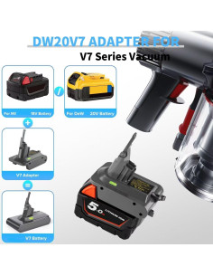 Adaptador V7 Lxljiad para Batería De-Walt 20V Compatible 2