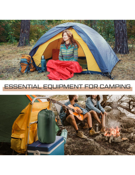 Sacos de Dormir Tranqun 10 Pcs Algodón Impermeables 4 Estaciones