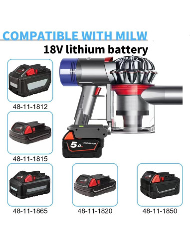 Adaptador V7 Lxljiad para Batería De-Walt 20V Compatible