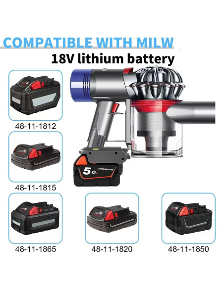 Adaptador V7 Lxljiad para Batería De-Walt 20V Compatible