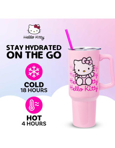 Taza de Acero Inoxidable Silver Buffalo Hello Kitty 1.18L 2