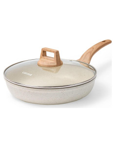 Sartén Antiadherente CAROTE 25 cm con Tapa de Vidrio