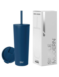 Vaso Aislado Simple Modern 24oz con Tapa y Popote Slumberland