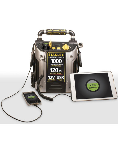 Arrancador de Batería STANLEY J5C09 1000A Compresor USB