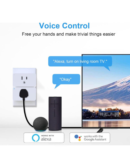 Enchufes Inteligentes WiFi Eva's Light Paquete de 4 Control Remoto