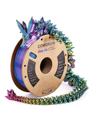 Filamento 3D Comgrow Silk PLA 1.75mm Tri-Colores 1Kg