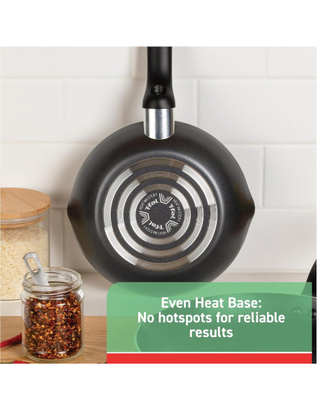 Juego de cocina T-fal Initiatives 18 piezas rojo antiadherente