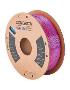 Filamento 3D Comgrow Silk PLA 1.75mm Tri-Colores 1Kg 2