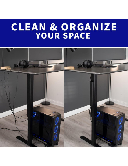 Canal de Cables Magnético VIVO DESK-AC01-1MB Negro 35 cm