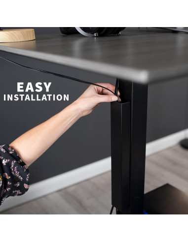 Canal de Cables Magnético VIVO DESK-AC01-1MB Negro 35 cm