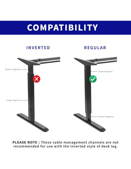Canal de Cables Magnético VIVO DESK-AC01-1MB Negro 35 cm
