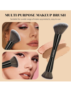 Set de Brochas de Maquillaje MAANGE 7 Piezas Kabuki Negro 2