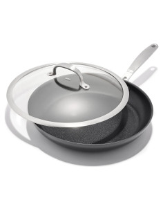 Sartén OXO Enhanced 30 cm con tapa vidrio antiadherente