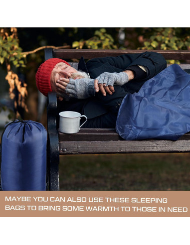 Sacos de Dormir Tranqun 10 Pcs Algodón Impermeables 4 Estaciones