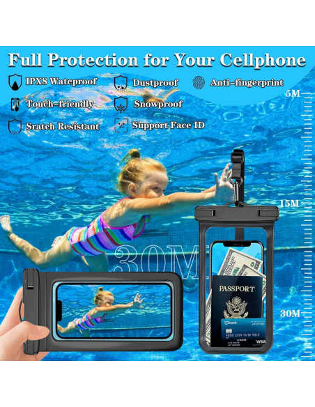 Funda Impermeable Famoby Multicolor para Teléfonos hasta 19 cm