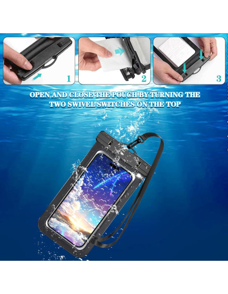 Funda Impermeable Famoby Multicolor para Teléfonos hasta 19 cm